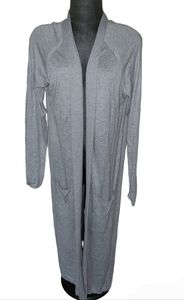 Willow & Clay from Anthroplogie Long Open Cardigan with Pockets sz L